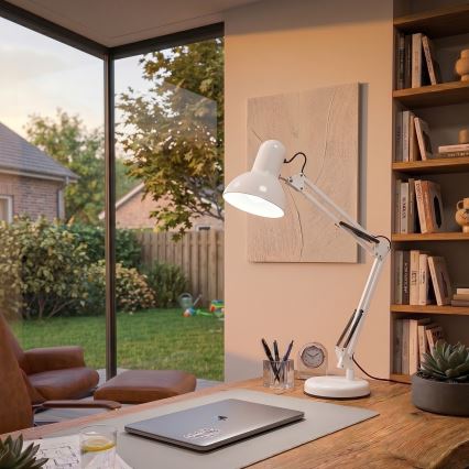 BRILAGI - LED-pöytälamppu ROMERO 1xE27/10W/230V valkoinen