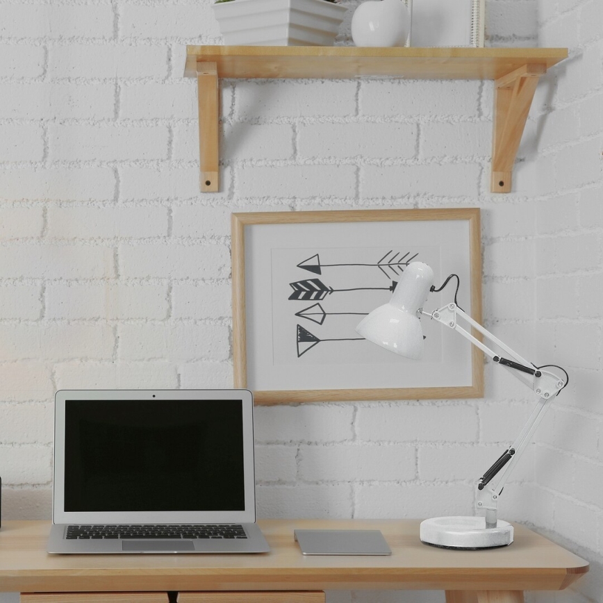 Brilagi - LED-pöytälamppu ROMERO 1xE27/10W/230V valkoinen