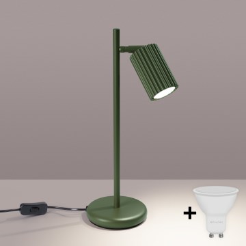 Brilagi - LED-pöytävalaisin CRESTO 1xGU10/10W/230V vihreä
