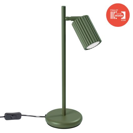 Brilagi - LED-pöytävalaisin CRESTO 1xGU10/10W/230V vihreä