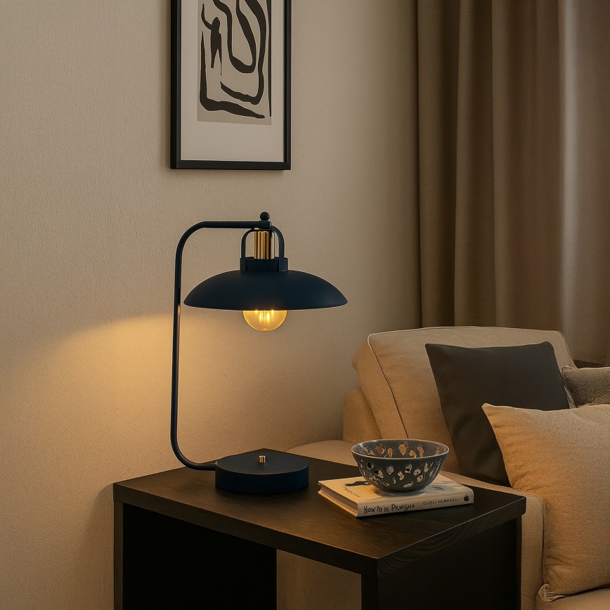 Brilagi - LED Pöytävalaisin FLAMENGO 1xE27/60W/230V sininen