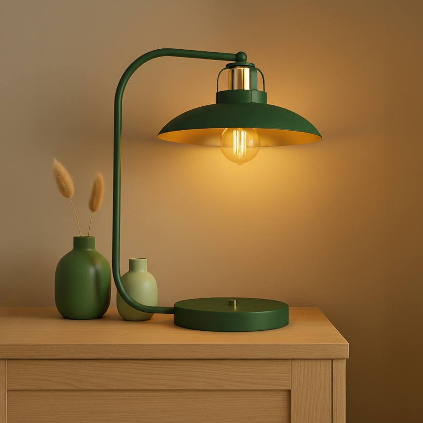 Brilagi - LED Pöytävalaisin FLAMENGO 1xE27/60W/230V vihreä