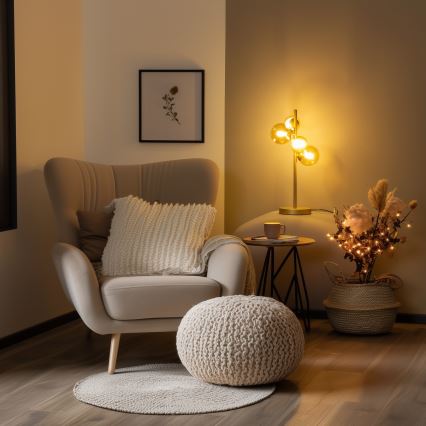 Brilagi - LED-pöytävalaisin MILLA 4xG9/3W/230V kulta