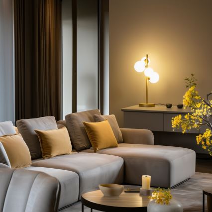 Brilagi - LED-pöytävalaisin MILLA 4xG9/3W/230V kulta/valkoinen