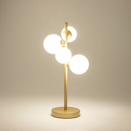 Brilagi - LED-pöytävalaisin MILLA 4xG9/3W/230V kulta/valkoinen