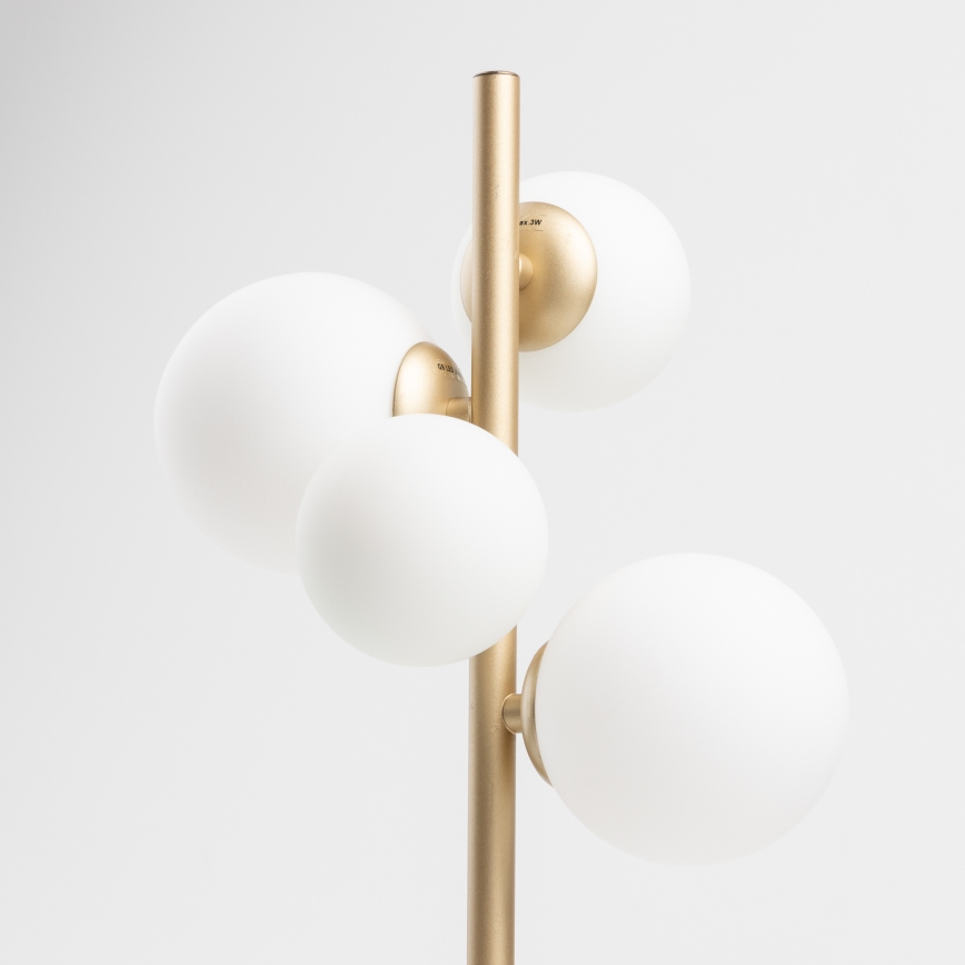 Brilagi - LED-pöytävalaisin MILLA 4xG9/3W/230V kulta/valkoinen