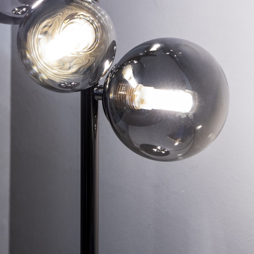 Brilagi - LED pöytävalaisin MILLA 4xG9/3W/230V musta kromi/savunvärinen