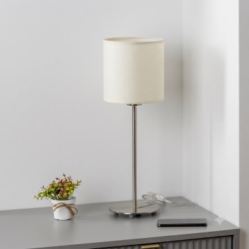 Brilagi - LED-pöytävalaisin NUBILA 1xE27/60W/230V kermanvärinen