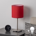 Brilagi - LED-pöytävalaisin NUBILA 1xE27/60W/230V punainen
