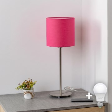 Brilagi - LED-pöytävalaisin NUBILA 1xE27/60W/230V vaaleanpunainen