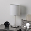 Brilagi - LED-pöytävalaisin NUBILA 1xE27/60W/230V valkoinen