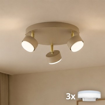 BRILAGI - LED RGB+CCT himmennettävä kohdevalaisin MONO 3xGX53/14W/230V 2700-6500K Wi-Fi Tuya beige/kultainen