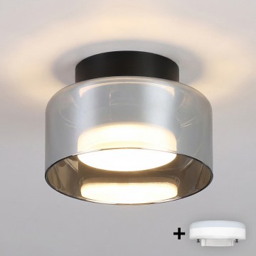 BRILAGI - LED RGB+CCT himmennettävä upotettava alasvalo AURA LUX 1xGX53/14W/230V 2700–6500K Wi-Fi Tuya musta/savu