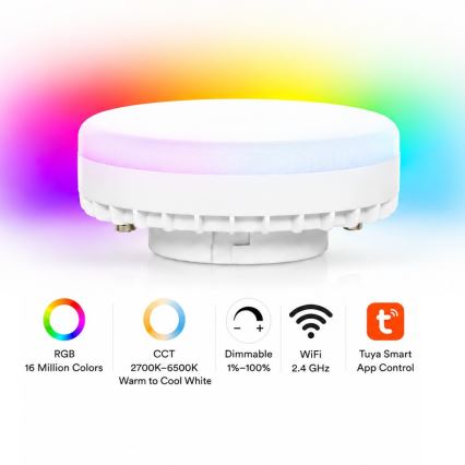 BRILAGI - LED RGB+CCT himmennettävä kohdevalaisin MONO 4xGX53/14W/230V 2700-6500K Wi-Fi Tuya musta