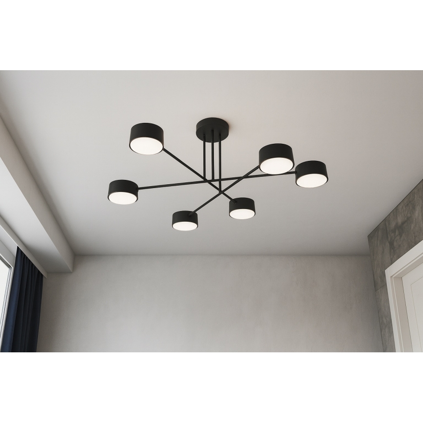 BRILAGI - LED RGB+CCT himmennettävä pinta-asennettava kattovalaisin MONO 6xGX53/14W/230V 2700-6500K Wi-Fi Tuya musta