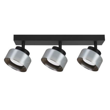 BRILAGI - LED RGB+CCT Himennettävä kohdevalaisin AURA LUX 3xGX53/14W/230V 2700-6500K Wi-Fi Tuya musta/savunharmaa