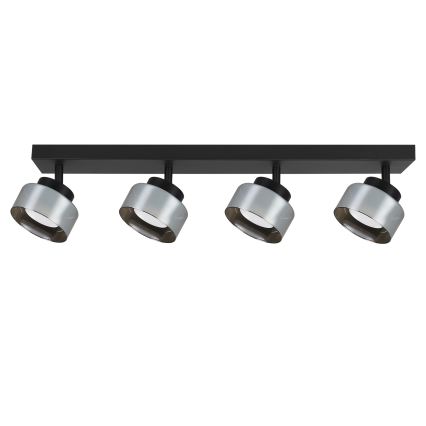 BRILAGI - LED RGB+CCT himmennettävä kohdevalaisin AURA LUX 4xGX53/14W/230V 2700-6500K Wi-Fi Tuya musta/savunharmaa