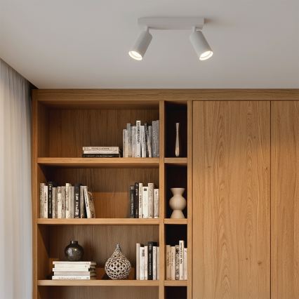 Brilagi - LED RGBW himmennettävä kohdevalaisin SELE MODERN 2xGU10/6W/230V 3000K valkoinen + kaukosäädin