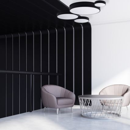 Brilagi - LED RGBW himmennettävä kattovalaisin CLARE 1xE27/9W/230V 2700-6500K halkaisija 20 cm Wi-Fi musta