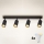 Brilagi - LED RGBW Himennettävä kohdevalaisin SELE 4xGU10/4,8W/230V 3000K musta/kulta + kaukosäädin