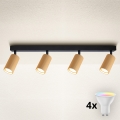 Brilagi - LED RGBW himennettävä kohdevalaisin SELE MODERN 4xGU10/4,8W/230V 3000K kultainen + kaukosäädin