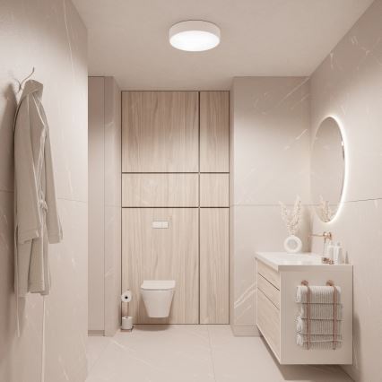 Brilagi - LED RGBW Himmennettävä kylpyhuoneen kattovalaisin CLARE 3xE27/9W/230V 2700–6500K halkaisija 40 cm IP54 Wi-Fi valkoinen