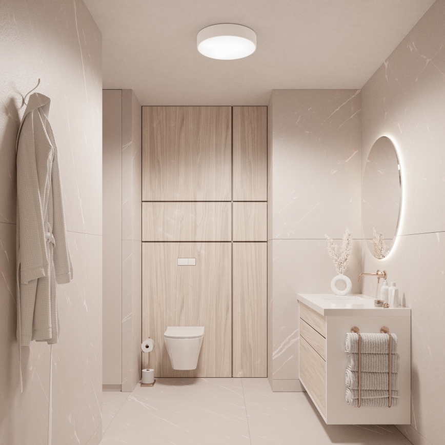 Brilagi - LED RGBW Himmennettävä kylpyhuoneen kattovalaisin CLARE 3xE27/9W/230V 2700–6500K halkaisija 40 cm IP54 Wi-Fi valkoinen