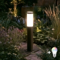 BRILAGI - LED RGBW Himennettävä ulkovalaisin ELIA 1xE27/6,5W/230V 2700-6500K IP44 Wi-Fi 50 cm antrasiitti