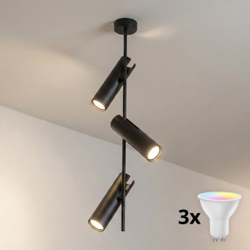BRILAGI - LED RGBW Himennettävä varrella oleva kattovalaisin BRANCH 3xGU10/6,5W/230V 2700-6500K musta