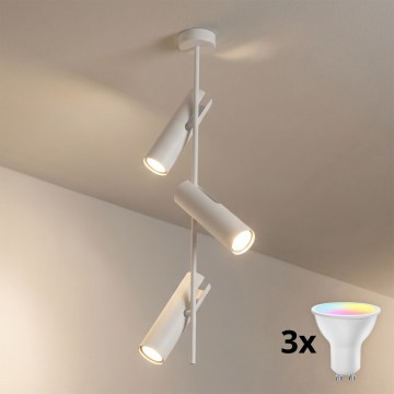 BRILAGI - LED RGBW Himennettävä varrellinen kattovalaisin BRANCH 3xGU10/6,5W/230V 2700-6500K valkoinen