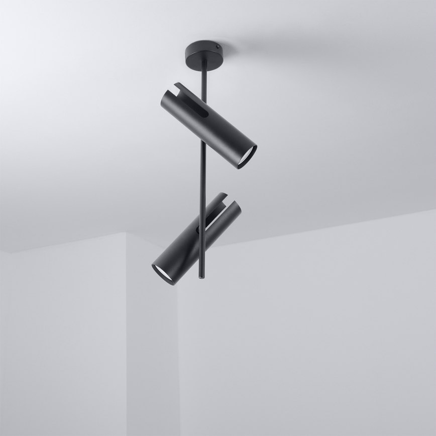 BRILAGI - LED RGBW himmennettävä varrellinen kattovalaisin BRANCH 2xGU10/6,5W/230V 2700-6500K musta
