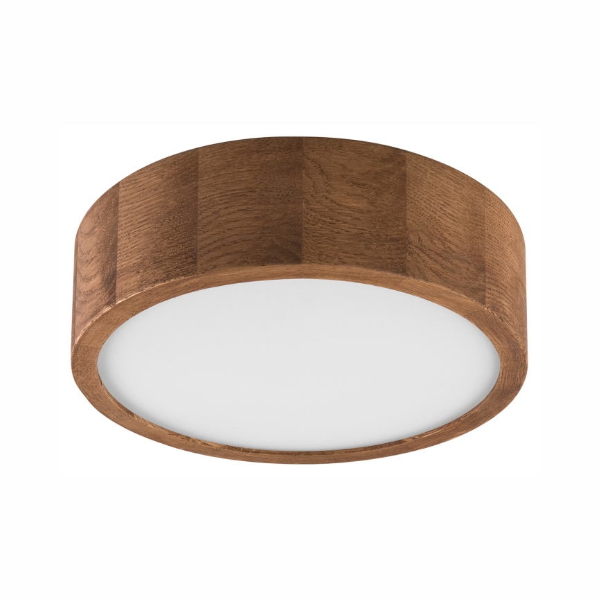 Brilagi - LED RGBW himmennettävä kattovalaisin CARVALHO 1xE27/15W/230V 2700-6500K Wi-Fi tammi halkaisija 27,5 cm