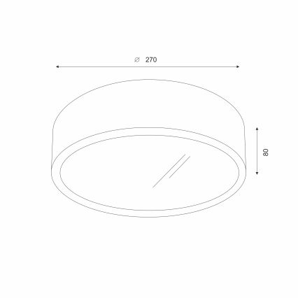 Brilagi - LED RGBW himmennettävä kattovalaisin CARVALHO 1xE27/15W/230V 2700-6500K Wi-Fi tammi halkaisija 27,5 cm
