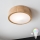 Brilagi - LED RGBW himmennettävä kattovalaisin CARVALHO 1xE27/9W/230V 2700-6500K Wi-Fi tammi, halkaisija 27,5 cm