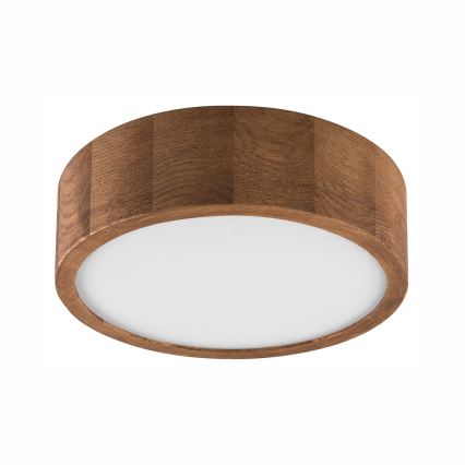 Brilagi - LED RGBW himmennettävä kattovalaisin CARVALHO 1xE27/9W/230V 2700-6500K Wi-Fi tammi halkaisija 27,5 cm