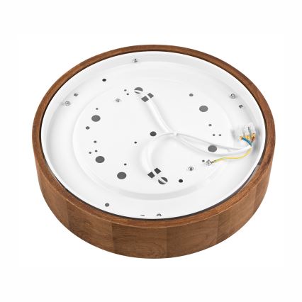 Brilagi - LED RGBW himmennettävä kattovalaisin CARVALHO 2xE27/9W/230V 2700–6500K Wi-Fi tammi Ø 37,5 cm