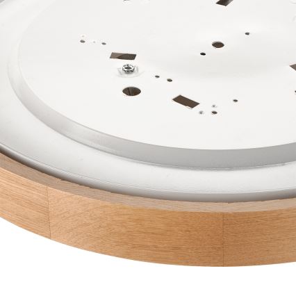 Brilagi - LED RGBW himmennettävä kattovalaisin CARVALHO 3xE27/15W/230V 2700-6500K Wi-Fi tammi halkaisija 47,5 cm