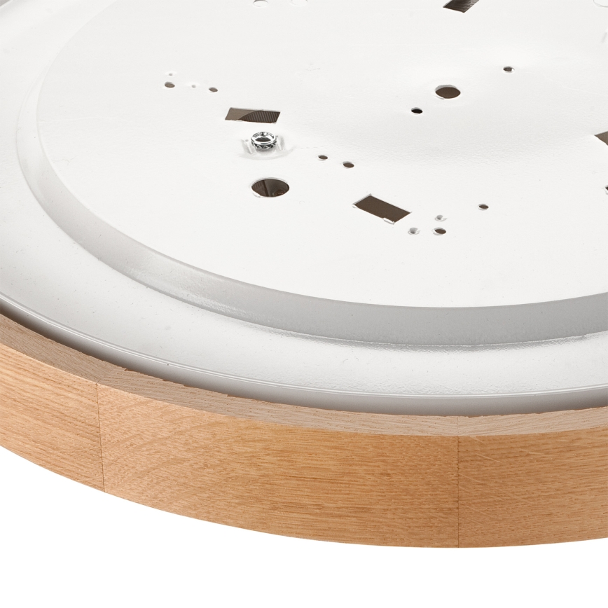 Brilagi - LED RGBW himmennettävä kattovalaisin CARVALHO 3xE27/15W/230V 2700-6500K Wi-Fi tammi halkaisija 47,5 cm