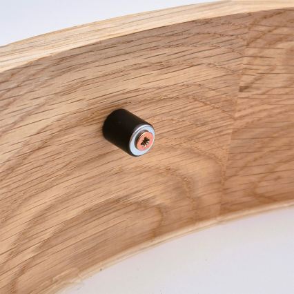 Brilagi - LED RGBW himmennettävä kattovalaisin CARVALHO 3xE27/15W/230V 2700-6500K Wi-Fi tammi halkaisija 47,5 cm