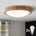 Brilagi - LED RGBW himmennettävä kattovalaisin CARVALHO SLIM 2xE27/9W/230V 2700-6500K Wi-Fi tammi, halkaisija 37 cm