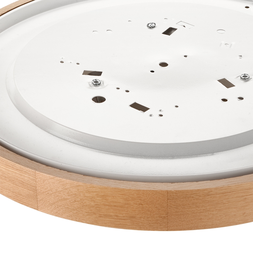 Brilagi - LED RGBW himmennettävä kattovalaisin CARVALHO SLIM 3xE27/15W/230V 2700-6500K Wi-Fi tammi halkaisija 47 cm