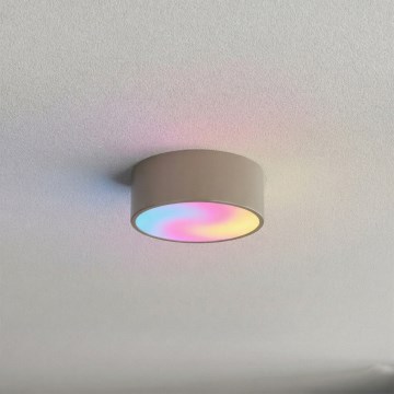 Brilagi - LED RGBW himmennettävä kattovalaisin CLARE 1xE27/9W/230V 2700-6500K halkaisija 20 cm Wi-Fi beige