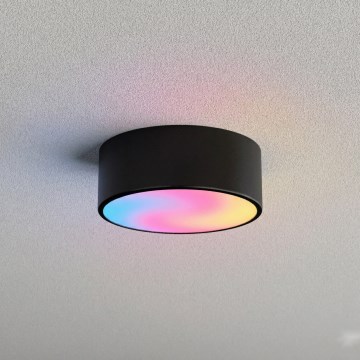 Brilagi - LED RGBW himmennettävä kattovalaisin CLARE 1xE27/9W/230V 2700-6500K halkaisija 20 cm Wi-Fi musta