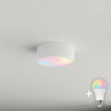 Brilagi - LED RGBW himmennettävä kattovalaisin CLARE 1xE27/9W/230V 2700-6500K halkaisija 20 cm Wi-Fi valkoinen