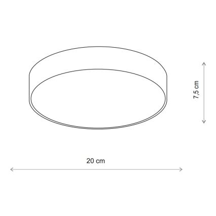 Brilagi - LED RGBW himmennettävä kattovalaisin CLARE 1xE27/9W/230V 2700-6500K halkaisija 20 cm Wi-Fi beige