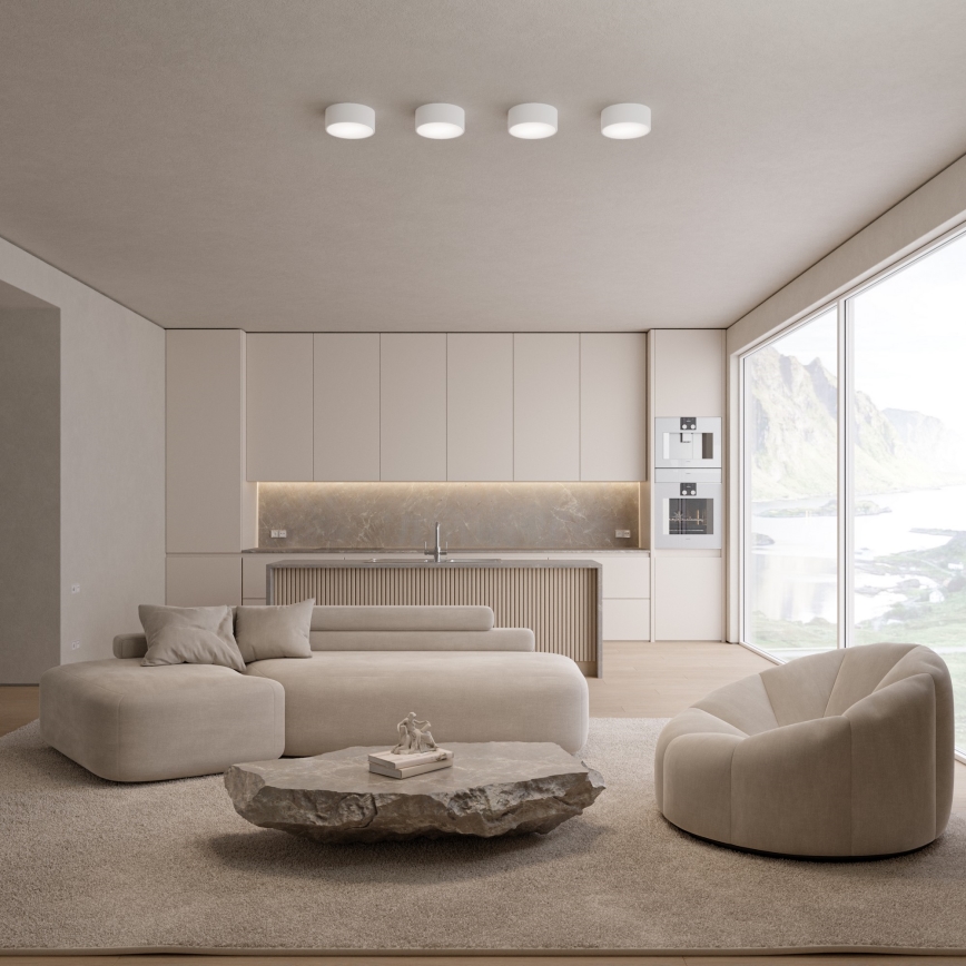 Brilagi - LED RGBW himmennettävä kattovalaisin CLARE 1xE27/9W/230V 2700-6500K halkaisija 20 cm Wi-Fi valkoinen