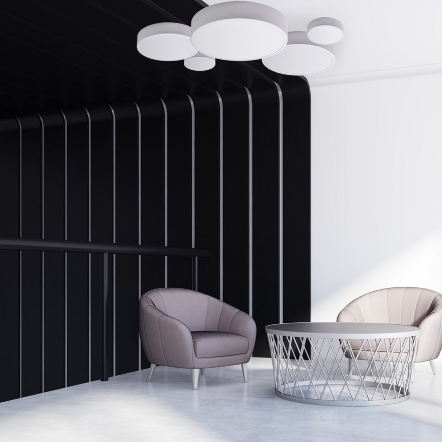 Brilagi - LED RGBW himmennettävä kattovalaisin CLARE 1xE27/9W/230V 2700-6500K halkaisija 20 cm Wi-Fi valkoinen