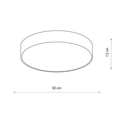 Brilagi - LED RGBW himmennettävä kattovalaisin CLARE 2xE27/9W/230V 2700–6500 K Ø 30 cm Wi‑Fi beige