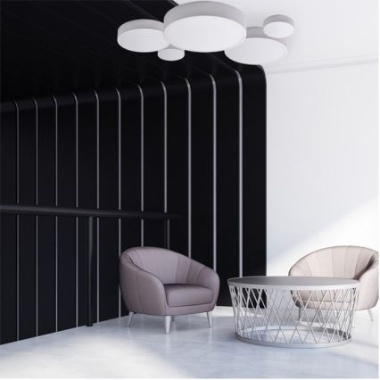 Brilagi - LED RGBW himmennettävä kattovalaisin CLARE 3xE27/9W/230V 2700-6500K halkaisija 40 cm Wi-Fi valkoinen