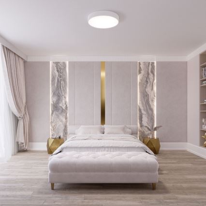 Brilagi - LED RGBW Himmennettävä kattovalaisin CLARE 4xE27/9W/230V 2700-6500K halkaisija 50 cm Wi-Fi valkoinen